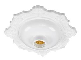 Plafonier Decorativo BVC Bivolt Plástico Branco Pavilonis