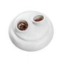 Plafonier nylon branco duplo