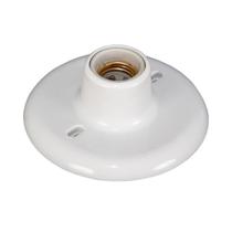 Plafonier Plafon Branco 100w E27 Bocal Soquete Porcelana - Syka Light