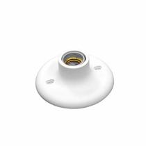 Plafonier Plafon Soquete Branco Cerâmico 1 Lampada E-27 Prismatec