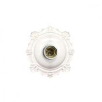 Plafonier Pvc Elite Decorativo Branco Soquete Porcelana 27