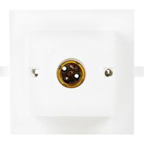 Plafonier Pvc Interneed Branco Quadrado Soquete Porcelana E27 67894 Plafonier Pvc Interneed Branco Quadrado Soquete Porcelana E27 67894