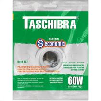 Plafonier Pvc Taschibra Branco Redondo Soquete Pvc E27 -01