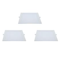 Plafons Modaza de Embutir 18W, Branco - 3 Unidades