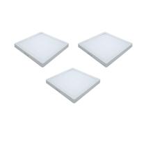 Plafons Modaza de Sobrepor , 24W, Branco - 3 Unidades