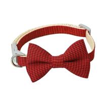 Plaid Cat Collar Tie Knot, ajustável, perfeito para vestir festivo e desgaste diário, 1 peça