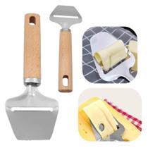 Plaina Cortador de Queijo em Inox Cabo Madeira 20cm Linha Istambul Premium