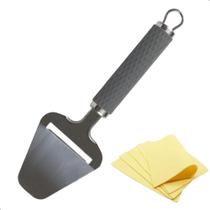 Plaina Cortador Fatiador Frios Queijo Mortadela Presunto Aço Inox Cabo Emborrachado Utensílio Portát