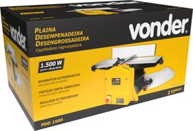 Plaina Desempenadeira Desengrossadeira 1.500 Watts PDD1500 Vonder - Plaina Desempenadeira Desengrossadeira 1.500 Watts PDD1500 Vonder -