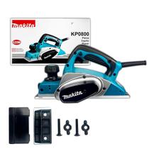 Plaina Elétrica KP0800 Makita 620W Largura 82mm Profundidade 2mm Velocidade 17000 RPM Acabamento em Madeira Carpintaria e Marcenaria Obras em Geral