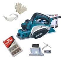 Plaina elétrica manual 3.1/4 620w Makita KP0800 82 mm + Acessórios