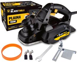 Plaina Elétrica Rolamentada Para Madeira The Black Tools 750w Bfp780