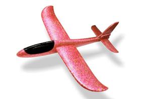 Planador Avião Isopor Led Colorido Pisca Flexivel Voa de Verdade Aeromodelo
