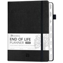 Planejador de fim de vida Zorblinx B5 com abas para idosos, preto