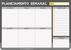 Planejador de geladeira planner cardápio com caneta