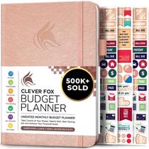 Planejador de orçamento Clever Fox Expense Tracker A5 Rose Gold