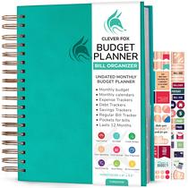 Planejador de orçamento Clever Fox Monthly Bill Organizer Turquesa