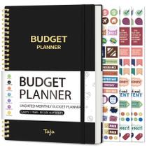 Planejador de orçamento Taja Monthly com rastreador de despesas 2023-2024