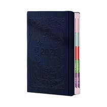 Planejador Diário Portátil A5 Em PU Texturizado 2026, Livro De Calendário Em Inglês, Blocos De Notas