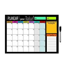 Planejador Mensal De Parede 40x60cm e Caneta Com Apagador Preto