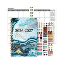 Planejador Semanal E Mensal A5 2026-2027, Organizador Espiral, Calendário, Notas, Material Escolar E Planejador Semanal E Mensal A5 2026-2027, Organizador Espiral, Calendário, Notas, Material Escolar E
