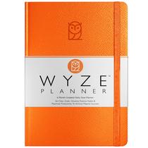 Planejador Wyze Goal Planner de 6 meses com calendário laranja