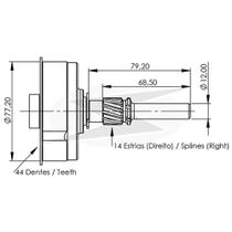 PLANETARIA MOTOR PARTIDA para FORD/ MBB/ VOLVO/ VW/ CNH PART