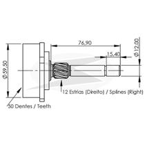 PLANETARIA MOTOR PARTIDA para VECTRA/ ASTRA/ S10/ ZAFIRA /9