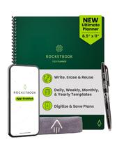 Planificador Rocketbook Flex Reutilizable Smart Verde Sin Fecha