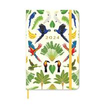 Planner 2024 - Cícero - Pássaros Semanal Anotações 14x21 Floresta Tropical Branco