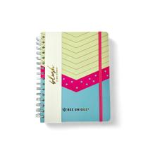 Planner A5 - Capa Dura/Espiral/Bolsa Pasta/Adesivos Funcionais