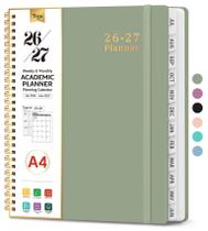 Planner Acadêmico Taja 2026-2027 A4 Semanal e Mensal Verde Planner Acadêmico Taja 2026-2027 A4 Semanal e Mensal Verde