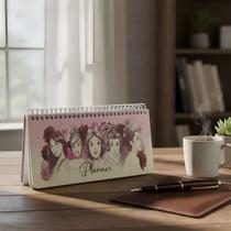 Planner Agenda De Mesa 23 cm Princesas 52 Folhas