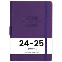 Planner Artfan 2024-2025 Semanal Mensal em Couro Saffiano