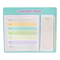 Planner Bloco em Papel Planejamento Semanal