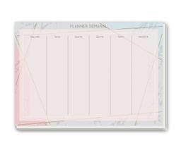 Planner bloco semanal geometric - 21 x 14 cm