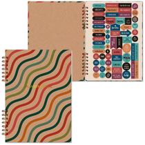 Planner compacto mensal kraft curvas 00006743