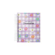 Planner Controle Financeiro Permanente Agenda Caderno Calendário Flor - Paper Art da Bá
