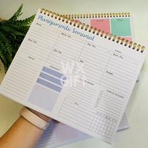 Planner de Anotação Semanal Permanente - Interponte / WX Gift
