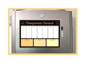 Planner de Geladeira Imã para anotações e recados