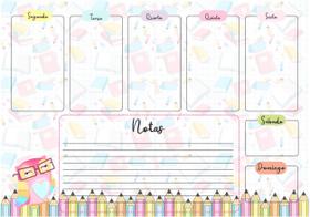 Planner De Mesa Planejamento Semanal 52 Folhas Corujinha Planner De Mesa Planejamento Semanal 52 Folhas Corujinha