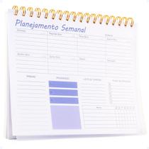Planner De Mesa Semanal 50 Folhas Não Datado Lista De Compra