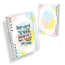 Planner Devocional Deem Graças Ao Senhor - Caderno 200 Pag - Nisti Print