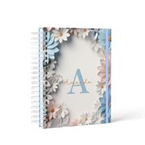 Planner Devocional Floral Azul para Fortalecer a Fé e a Oração