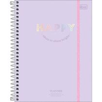 Planner Espiral 17,7 x 24 cm Happy 90 G 2026 - Lilás