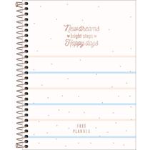 Planner Espiral 179 x 24 cm Soho 90 G Permanente Listras Azuis e Rosas Planner Espiral 179 x 24 cm Soho 90 G Permanente Listras Azuis e Rosas