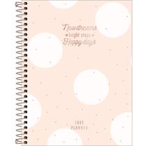 Planner Espiral 179 x 24 cm Soho 90 G Permanente Poá Grande Fundo Rosa Planner Espiral 179 x 24 cm Soho 90 G Permanente Poá Grande Fundo Rosa