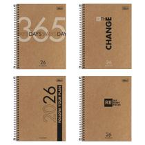 Planner Espiral Capa Dura Kraftwork 2026 - Tilibra