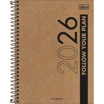 Planner Espiral Kraftwork 17,7 x 24 cm 2026 - Follow Your Plan