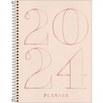 Planner executivo espiral 20 x 27,5 cm vanilla 2024